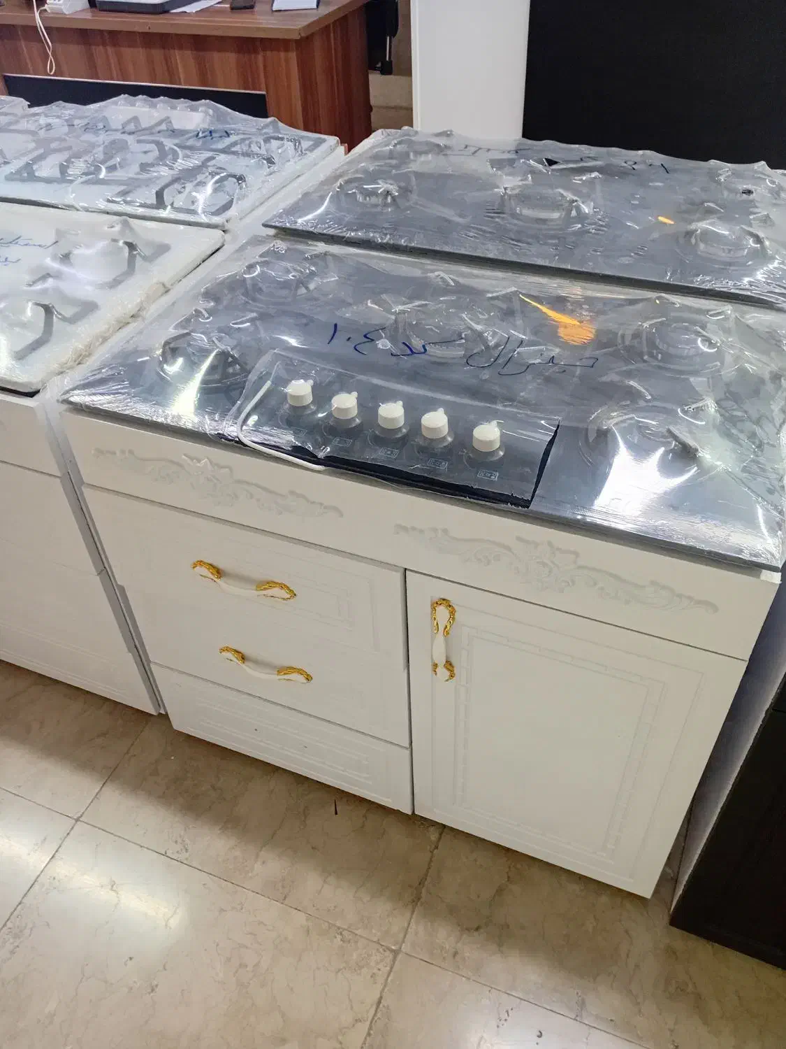 اجاق گاز ام دی اف ۵شعله جنرال استیل و شیشه ای|اجاق گاز و لوازم برقی پختوپز|آستارا, |دیوار