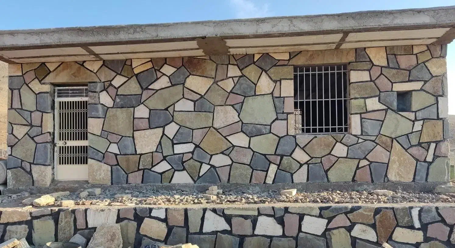 بنایی دیوار باسنگ مالن و لاشه|خدمات پیشه و مهارت|زنجان, |دیوار