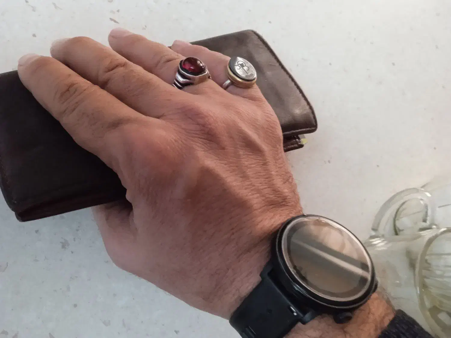 دو انگشتر عقیق و حدید|کلکسیون اشیاء عتیقه|ارومیه, |دیوار