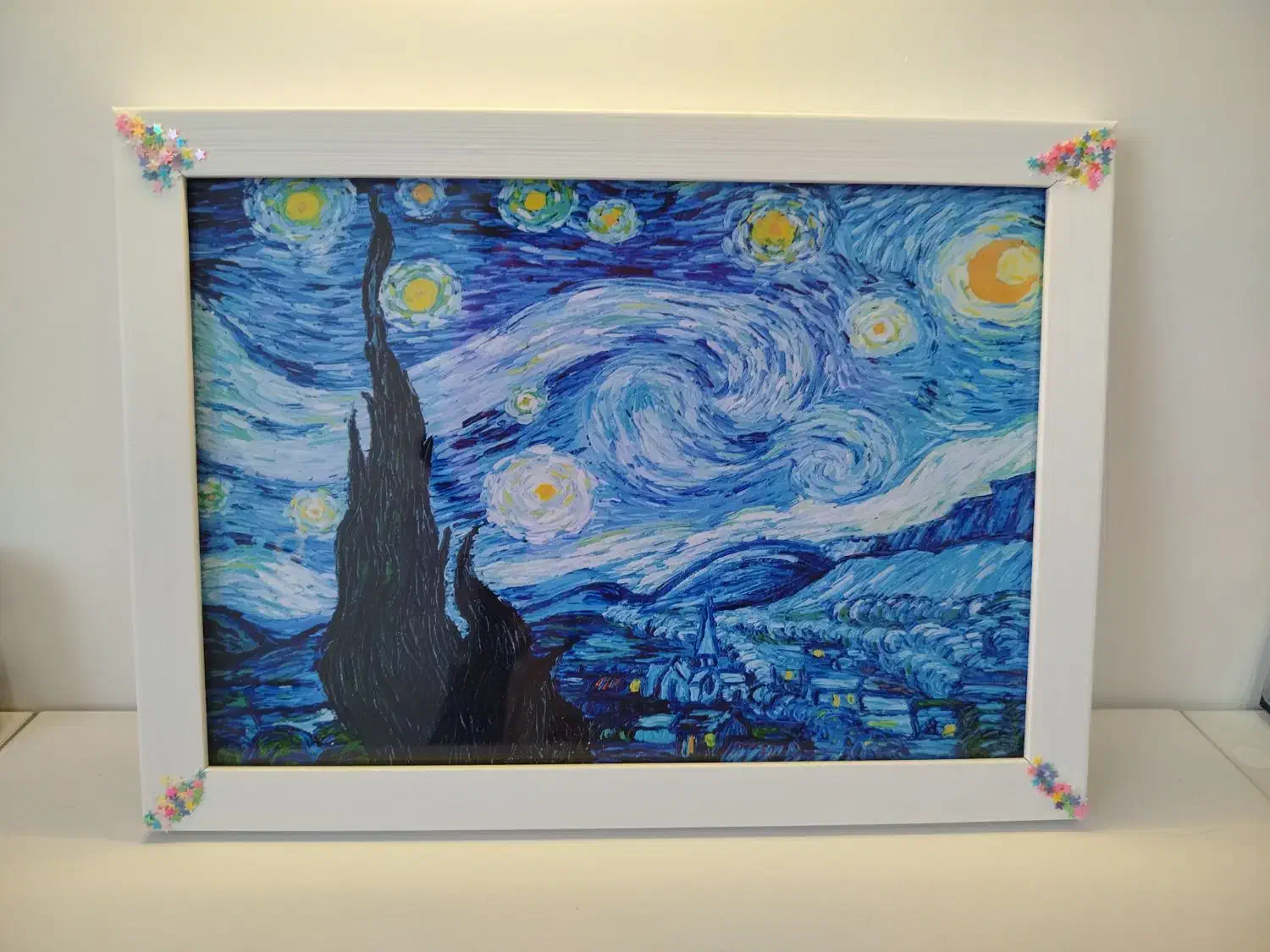 تابلو جذاب ونکوک نقاشی شب پرستاره|تابلو، نقاشی، عکس|قائم‌شهر, |دیوار