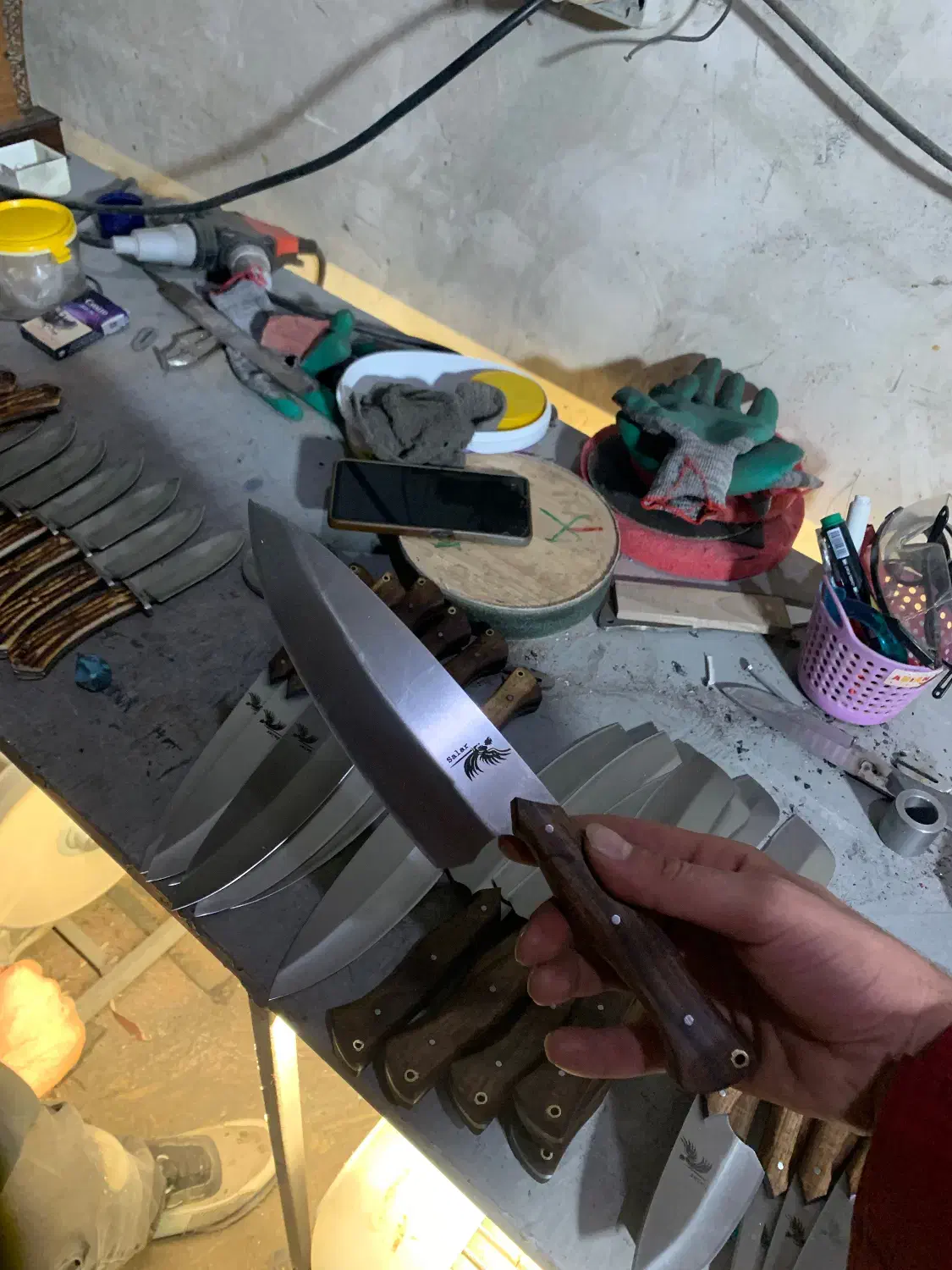 چاقو سالار زنجان قصابی سلاخی مدل p203|ظروف پختوپز|زنجان, |دیوار