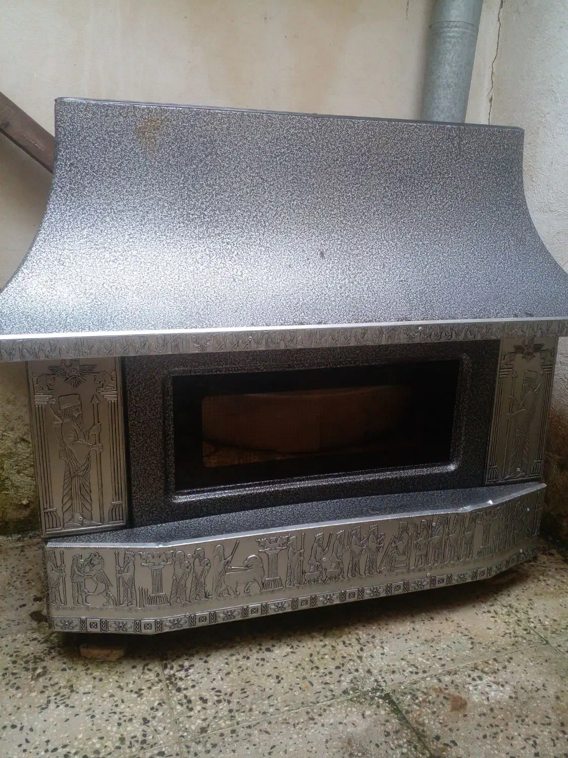 بخاری شومینه ای|بخاری، هیتر، شومینه|رشت, جانبازان|دیوار