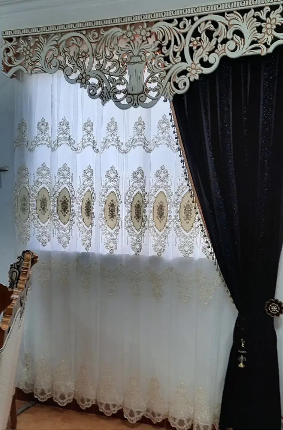 پرده پذیرایی|پرده، رانر، رومیزی|لولمان, |دیوار