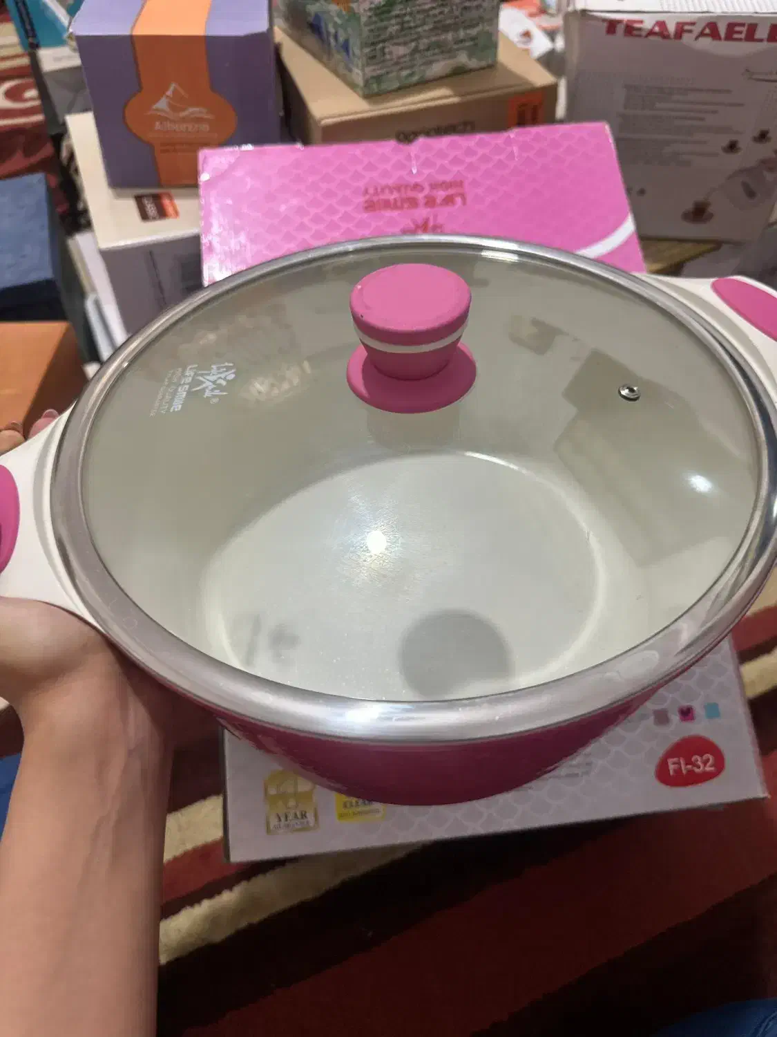 فروش قابلمه سایز بزرگ نو کف سرامیک|ظروف پخت‌وپز|جم, |دیوار