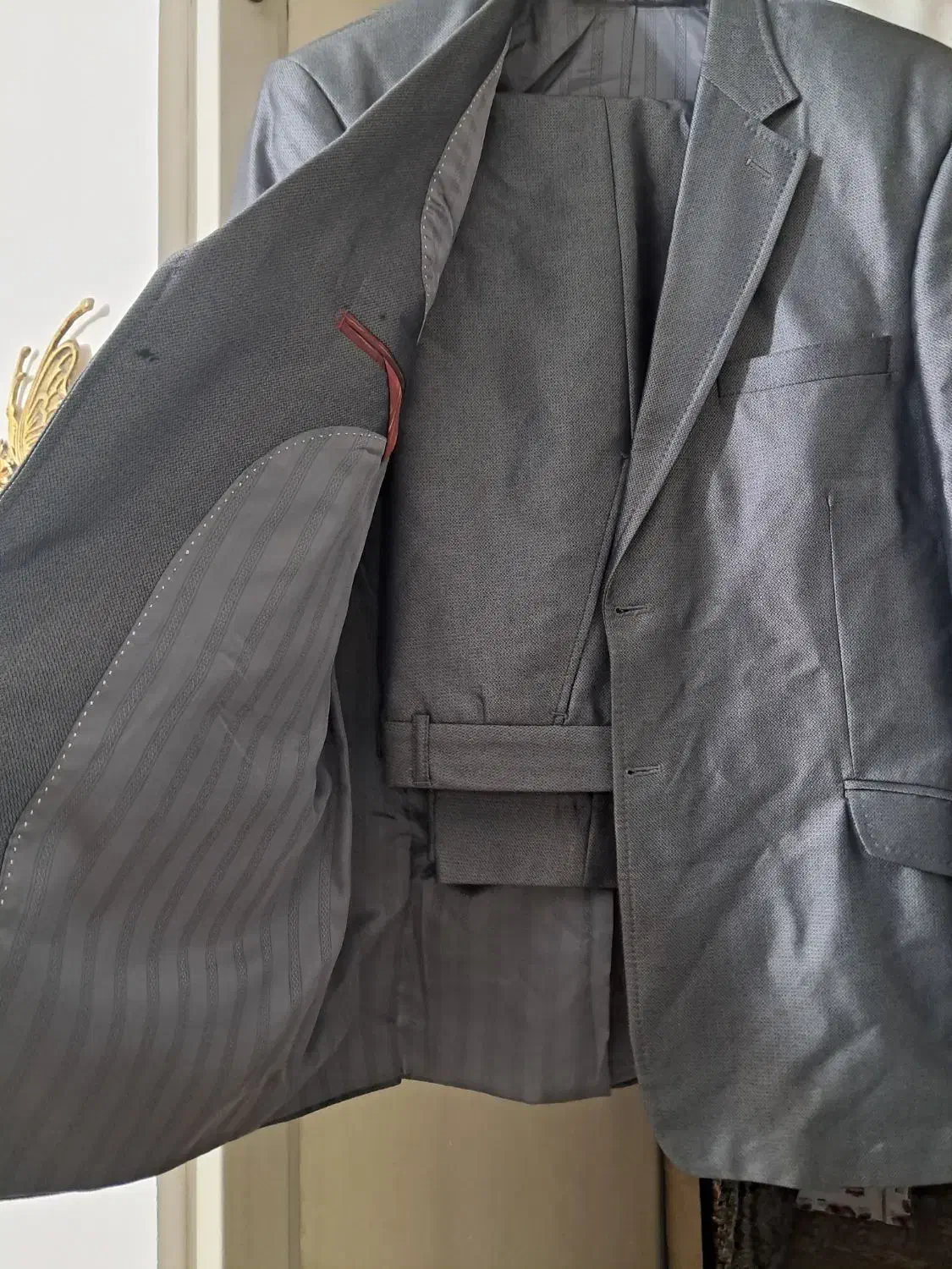 کت و شلوار دودی ویه کت تک زرشکی|لباس|اراک, |دیوار