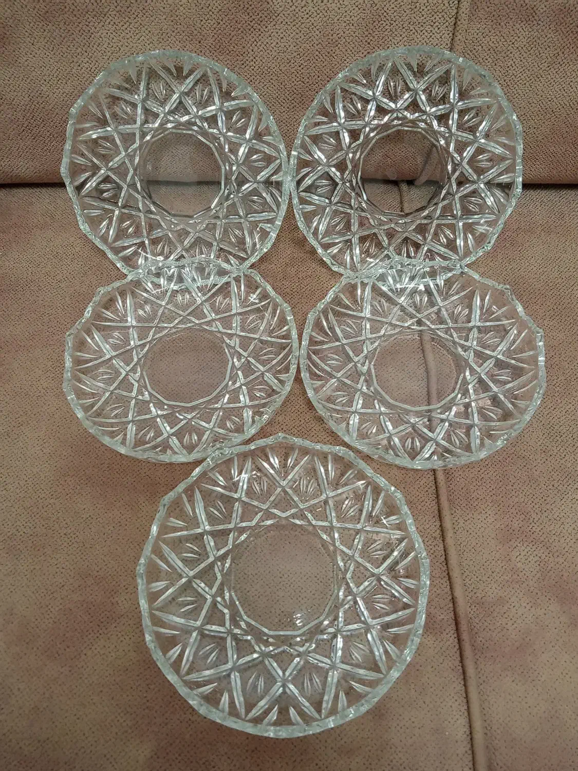 5عدد بشقاب میوه خوری تراش خورده شیک شیک|ظروف سرو و پذیرایی|شیراز, دلجو|دیوار