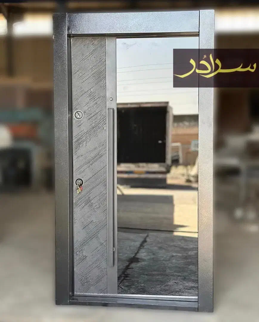 درب ضد سرقت بتن شیشه مدرن  نمای فریم لس کد F002|مصالح و تجهیزات ساختمان|نکا, |دیوار