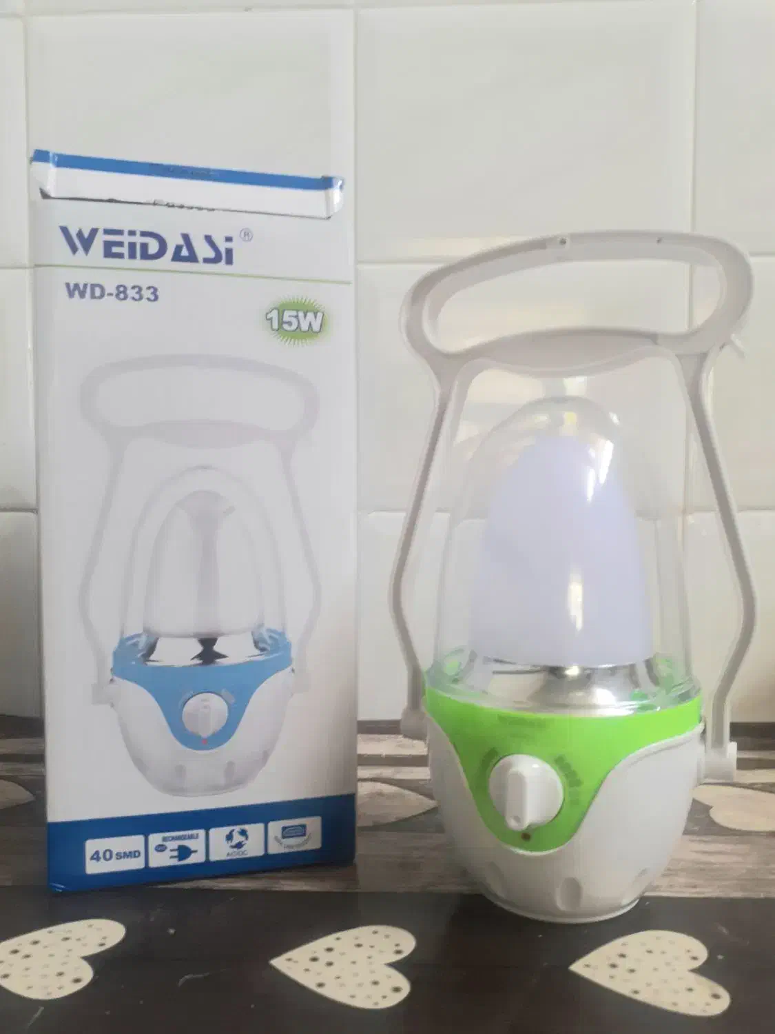 چراغ شارژی ولوم دار با نور عالی و شارژر دهی عالی|لامپ و چراغ|فسا, |دیوار