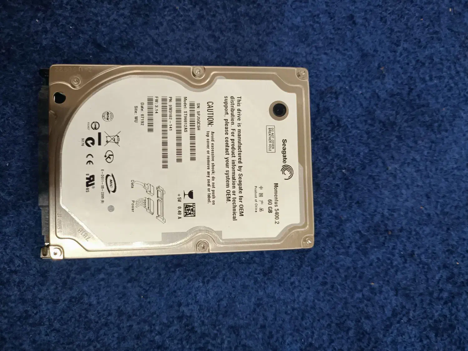 هارد 60گیگ|قطعات و لوازم جانبی رایانه|خرمآباد, |دیوار