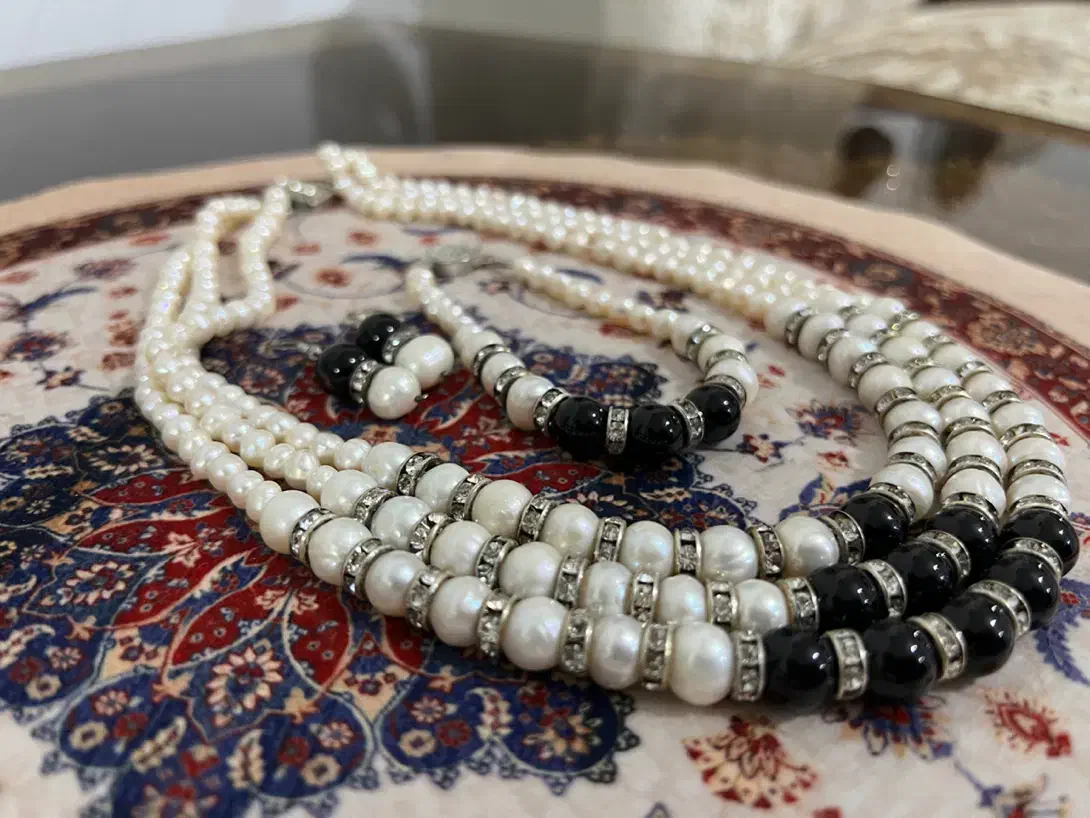 گردنبند مروارید اصل (ست) پرورشی|جواهرات|ارومیه, |دیوار