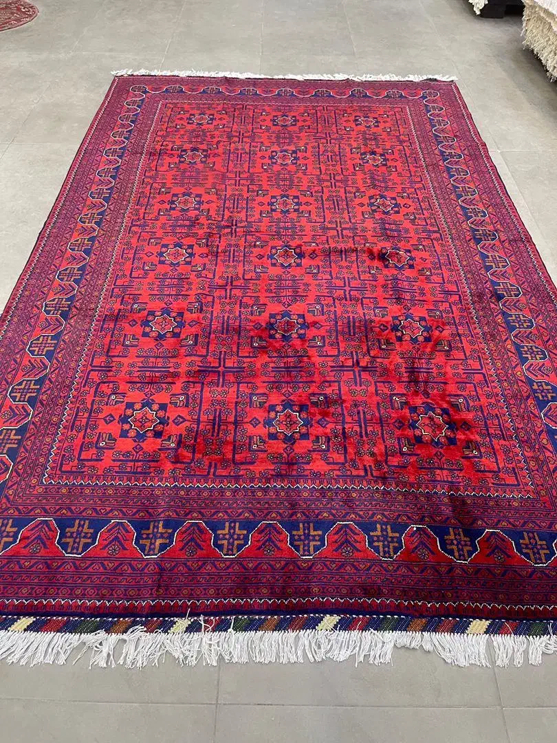 فرش دستباف (بساک)جفت ۸۰ درصد لاکی|فرش|مشکین‌دشت, |دیوار