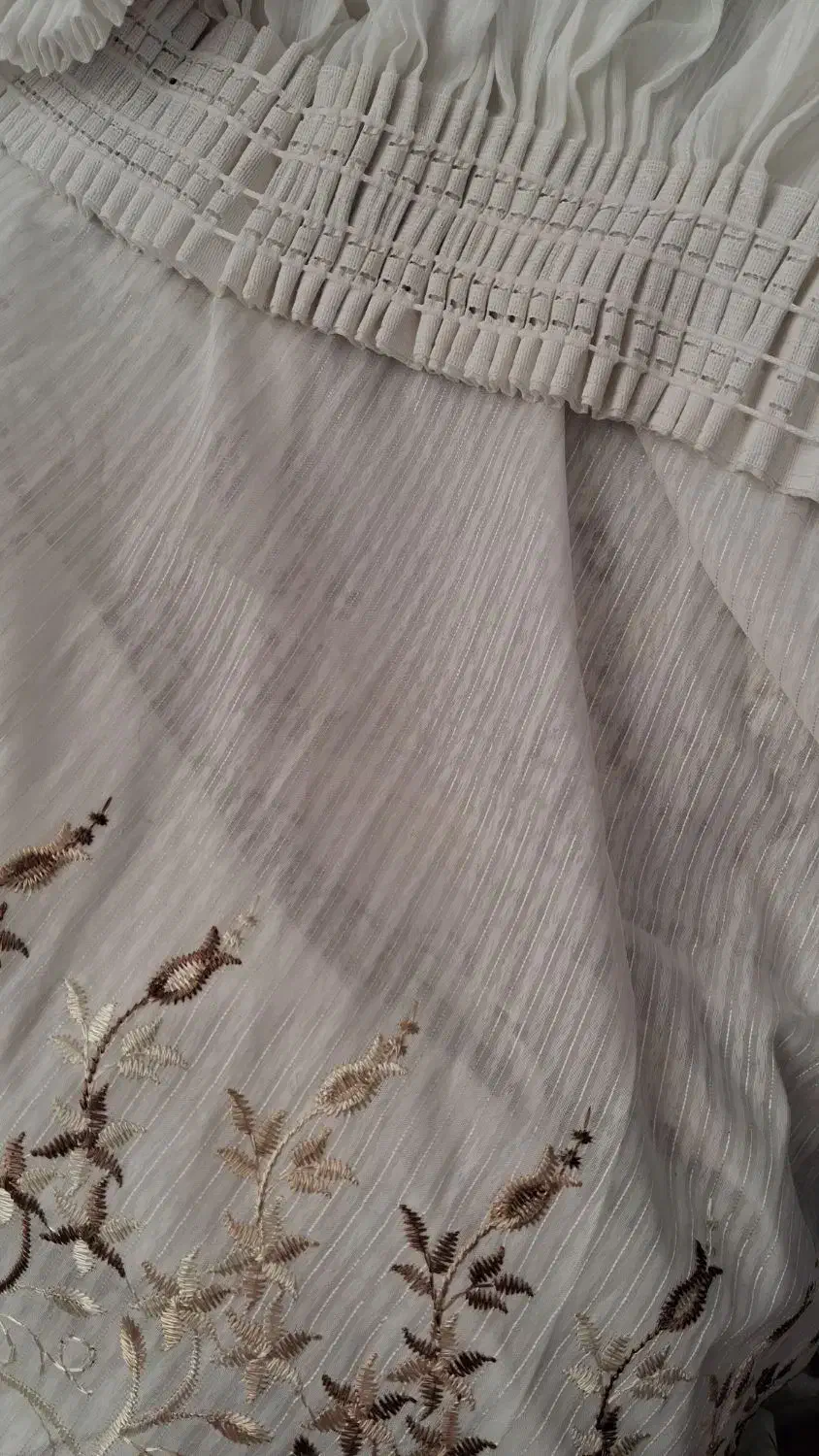 پرده حریر|پرده، رانر، رومیزی|شیراز, شهدای شهرک سعدی|دیوار