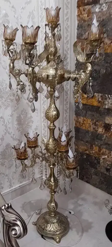 آباژور تمام برنز|لوستر و چراغ آویز|کرمانشاه, |دیوار