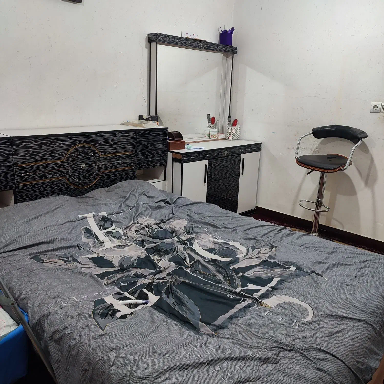 سرویس خواب دونفره|تخت و سرویس خواب|باوی, |دیوار