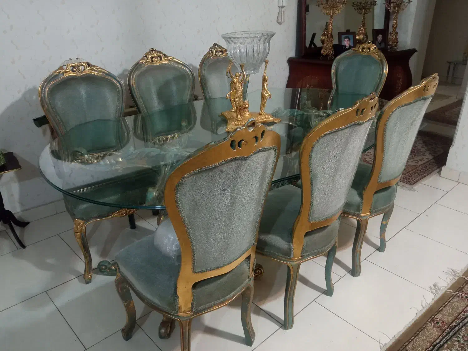 مبل و ناهار خوری ۷نفره|مبلمان خانگی و میز عسلی|تهران, قیام|دیوار