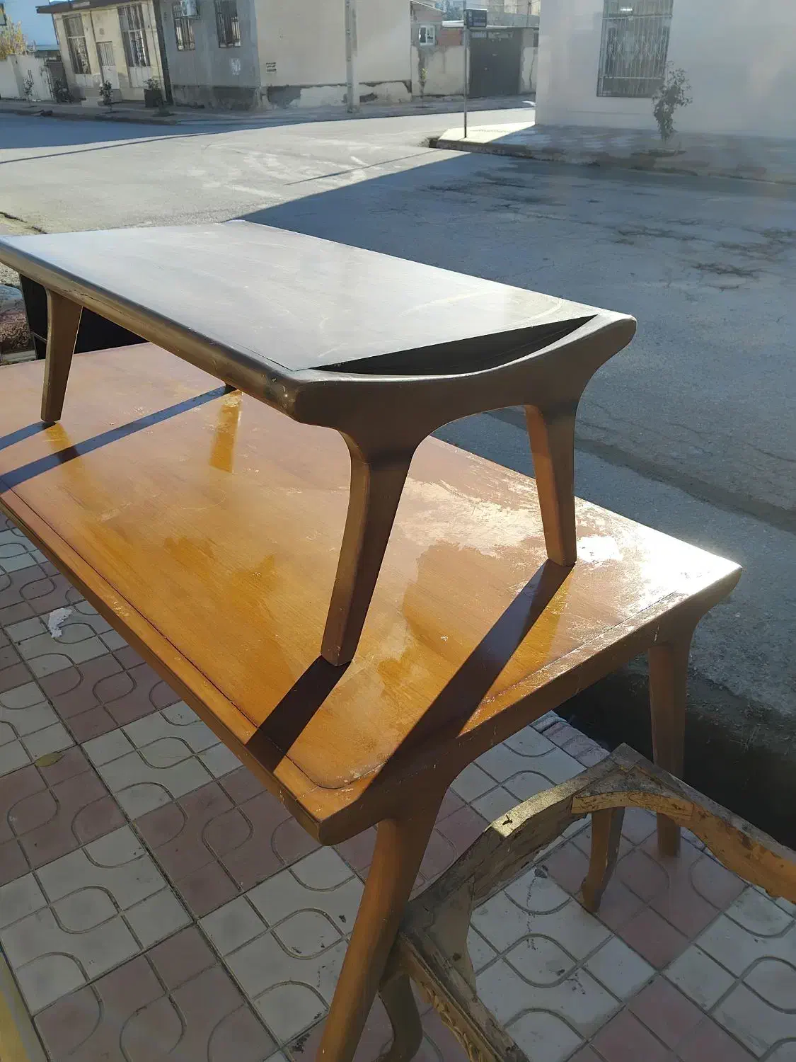 انواع میز جلو با چوب راش گرجستان|مبلمان خانگی و میز عسلی|گمیشان, |دیوار