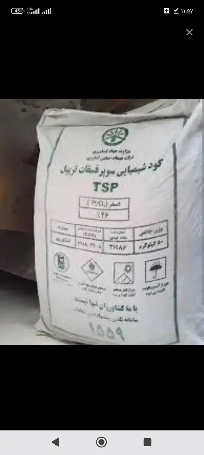 کود سیاه سوپر فسفات 46درصد اصل|خدمات باغبانی و درختکاری|قیدار, |دیوار