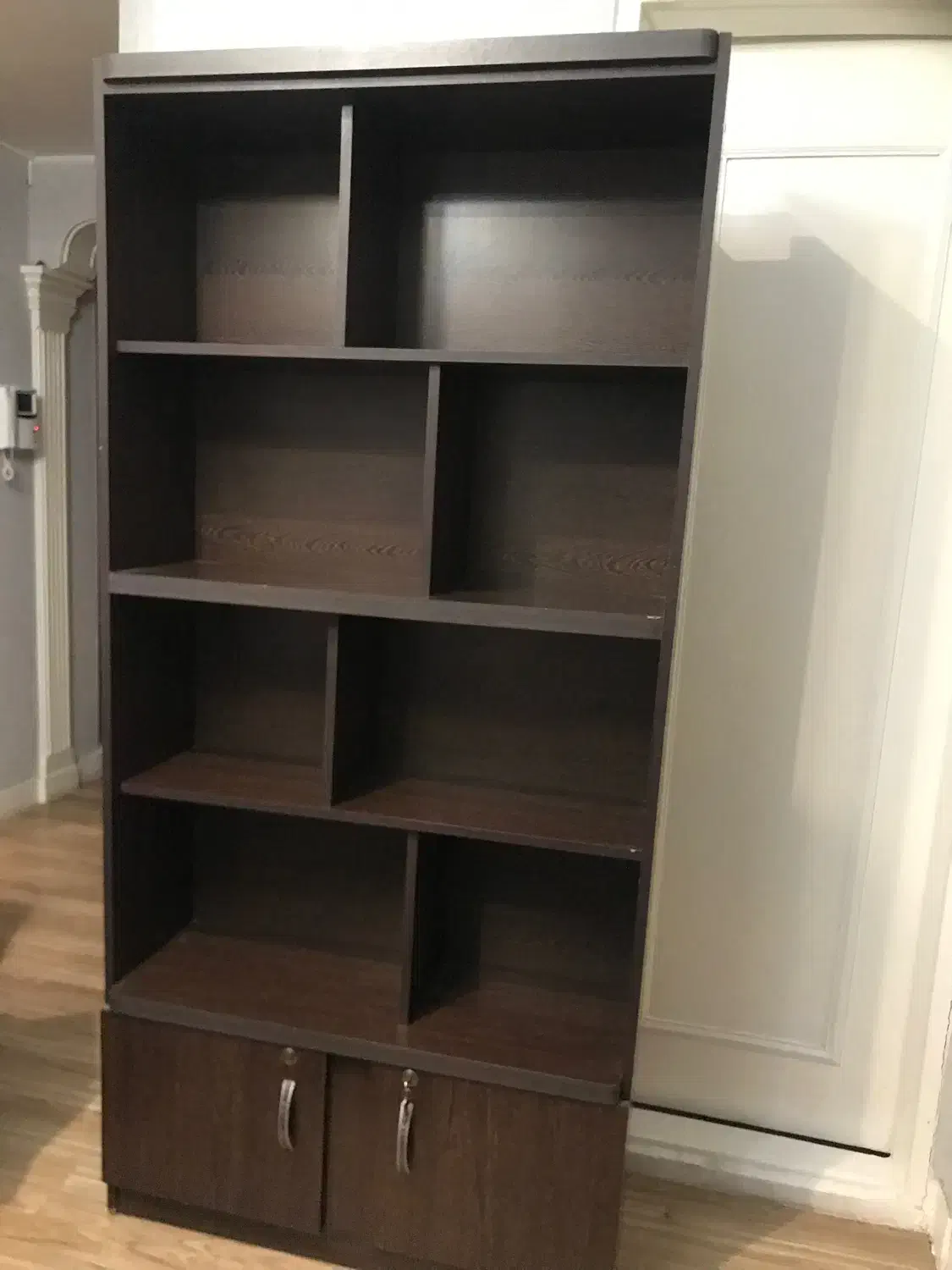 کتابخانه|کتابخانه، شلف، قفسههای دیواری|تهران, باغ فیض|دیوار