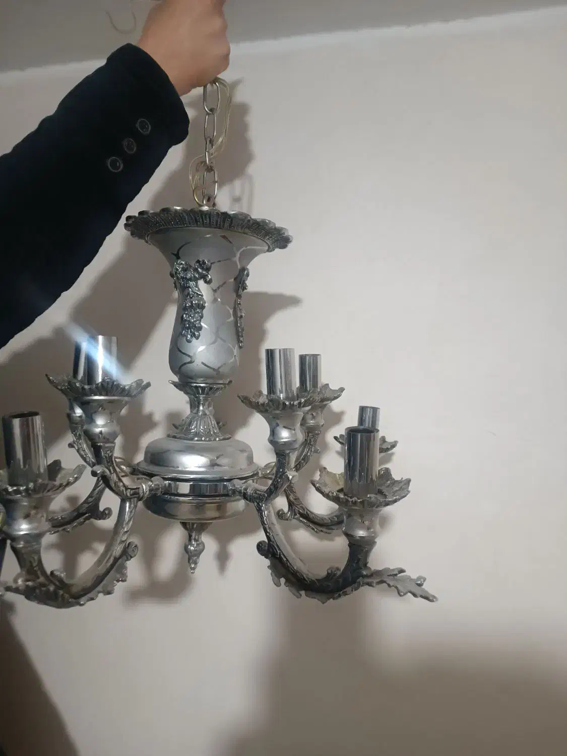 لوستر ده شعله|لوستر و چراغ آویز|ارومیه, |دیوار