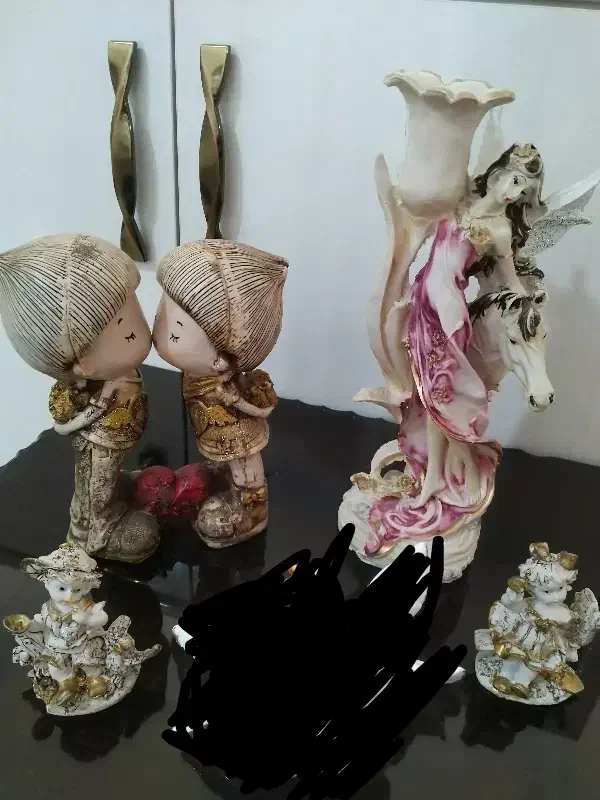 جاشمعی و مجسمه در حد نو فقط ۱۸۰|مجسمه، تندیس، ماکت|مشهد, الهیه|دیوار