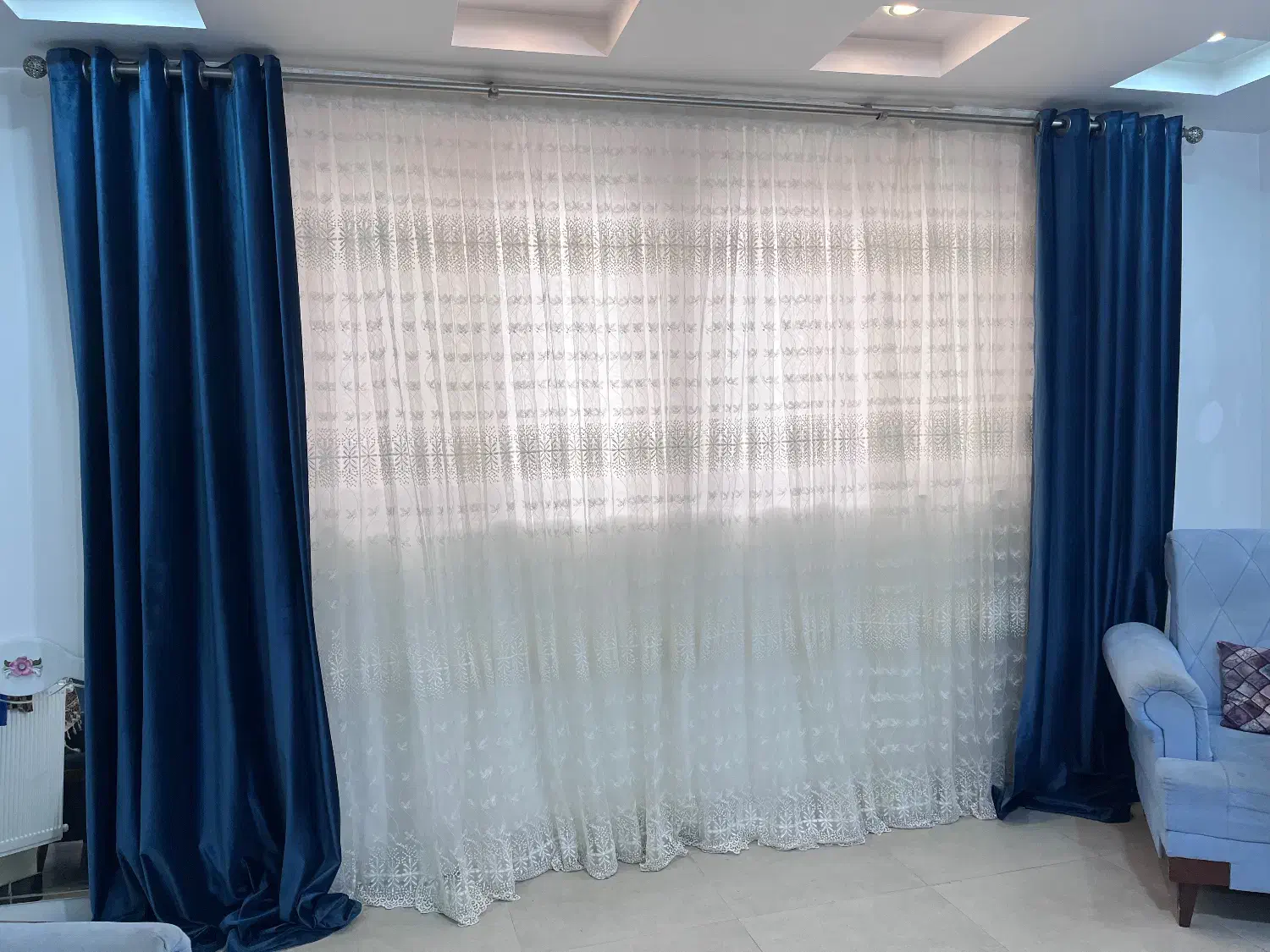 پرده پذیرایی|پرده، رانر، رومیزی|ساری, |دیوار