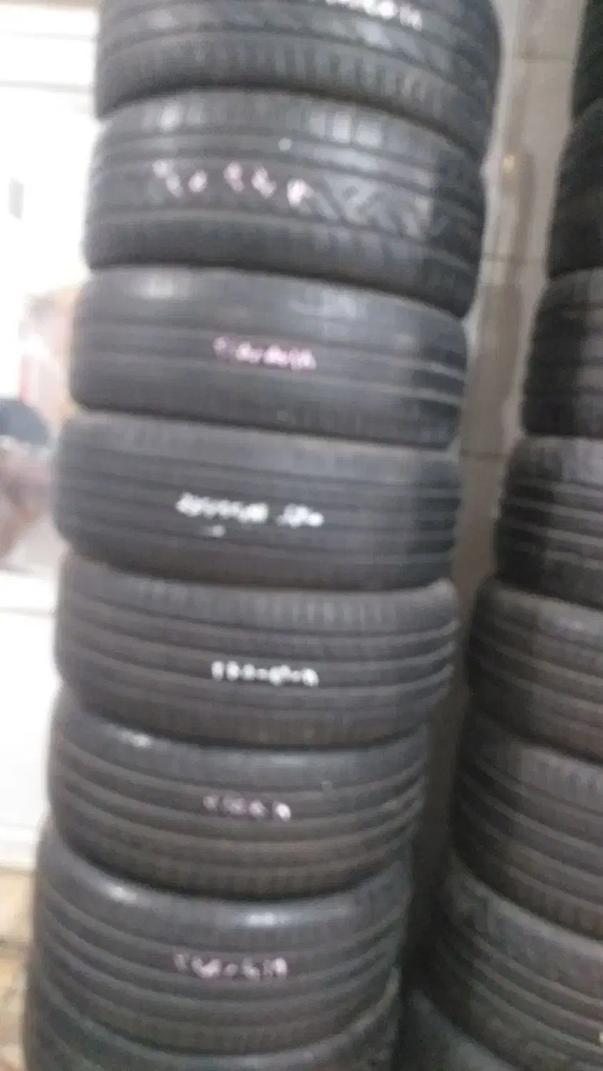 لاستیک استوک مخصوص ماشین های ایرانی و خارجی|قطعات یدکی و لوازم جانبی|رودهن, |دیوار