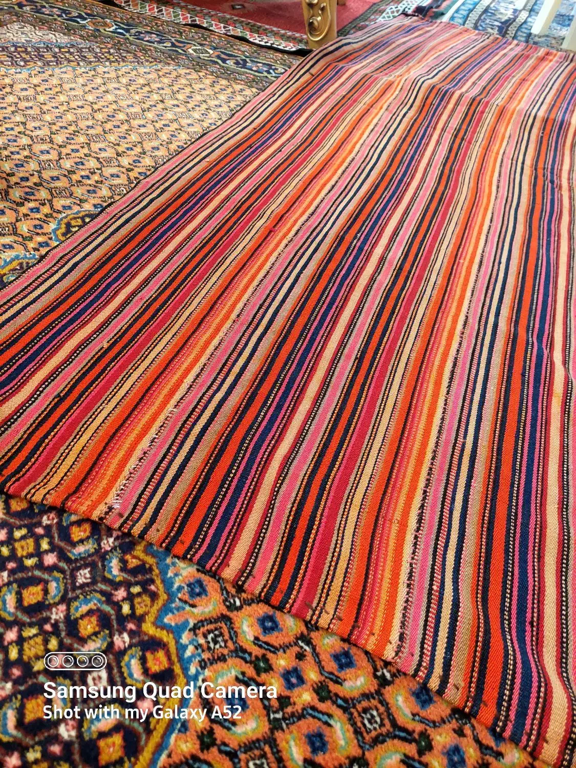 جاجیم دست بافت قدیمی|گلیم، جاجیم، گبه|اردبیل, |دیوار