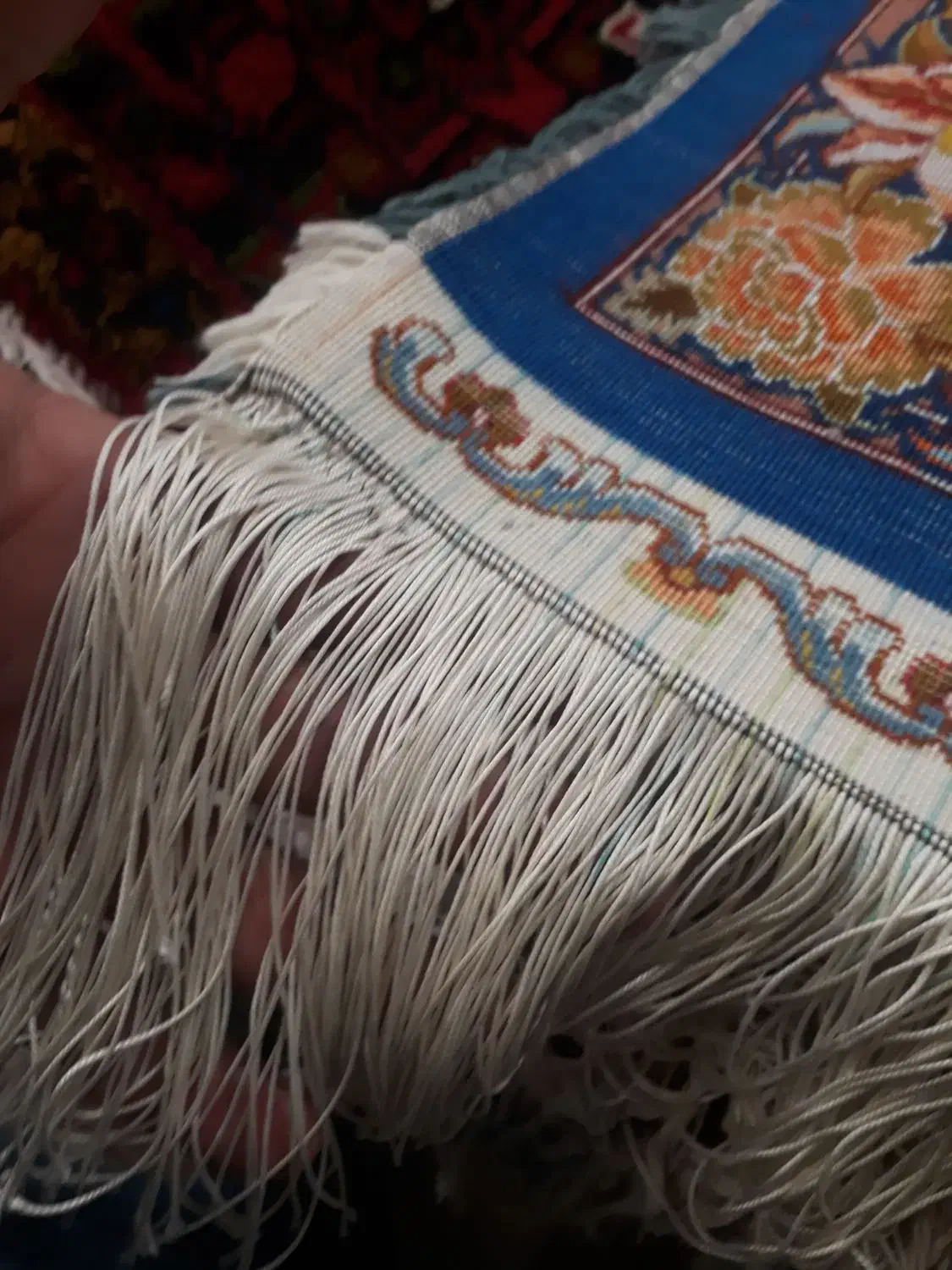 زرنیم مرینوس گل ابریشم|فرش|تبریز, |دیوار