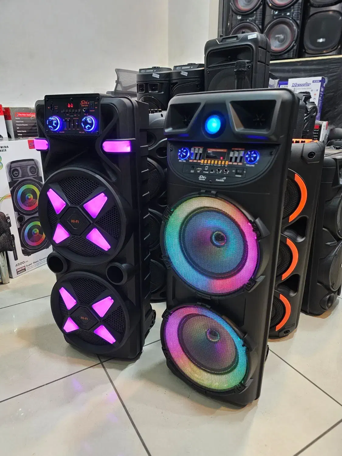 اسپیکر باند سیستم صوتی دوساب ۱۲ اینچ وارداتی ۱متری|سیستم صوتی خانگی|تبریز, |دیوار