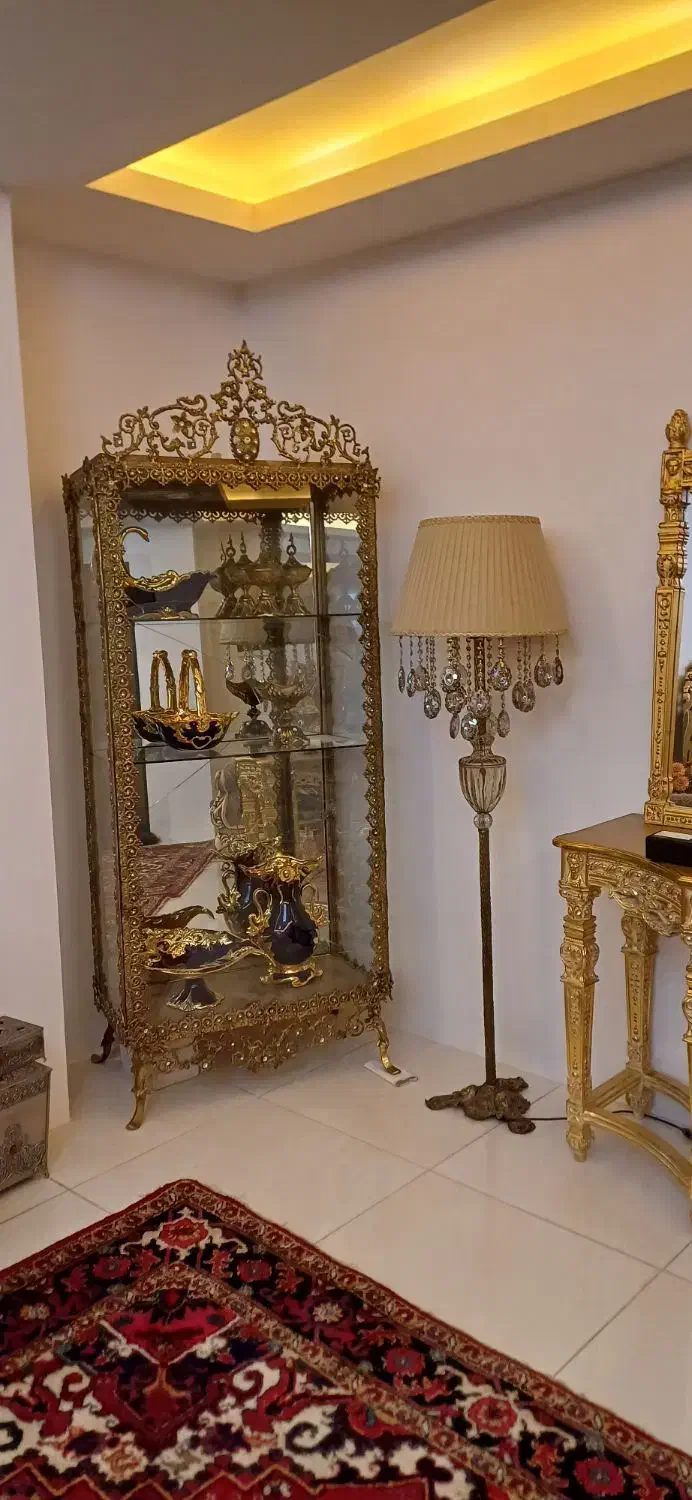 بوفه برنزی لاچکری|بوفه، ویترین، کنسول|تبریز, |دیوار