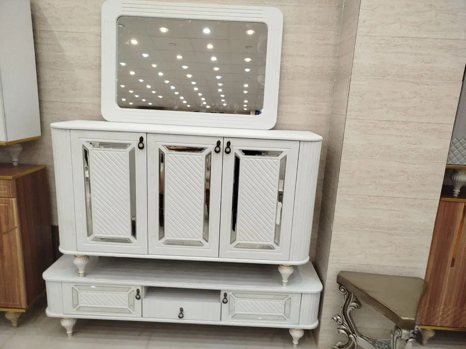 آینه کنسول مدل ماریا کد۶۵|بوفه، ویترین، کنسول|شیراز, فرهنگیان|دیوار