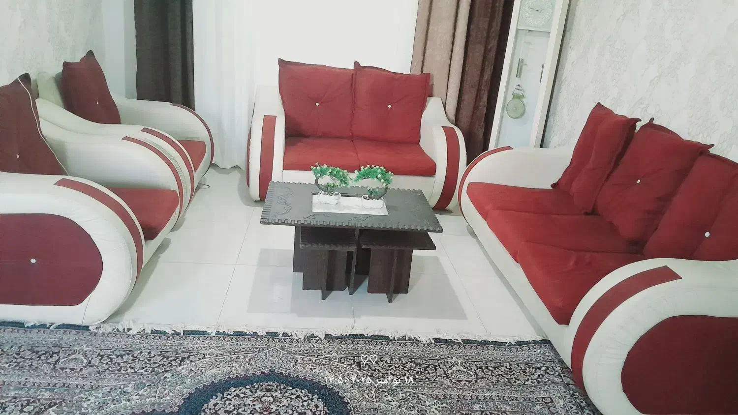 مبل چرم تمیز|مبلمان خانگی و میز عسلی|بم, |دیوار