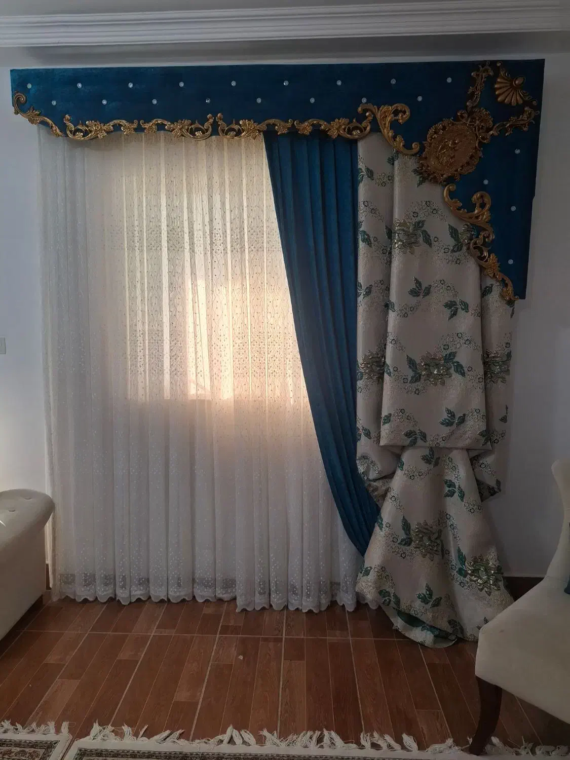 پرده عرض  ۲/۵ در ۲/۵|پرده، رانر، رومیزی|علی‌آباد کتول, |دیوار