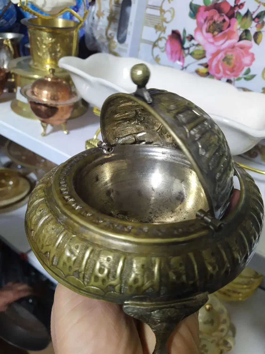 عتیقه ، خاویار خوری ، آجیل ، قندان|کلکسیون اشیاء عتیقه|مشهد, حجاب (شهرک غرب)|دیوار