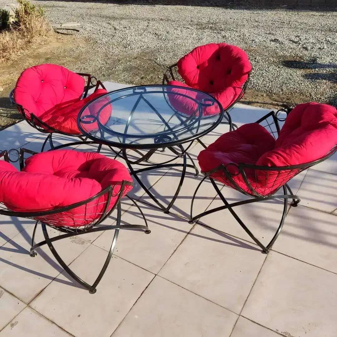 صندلی باغی مهتاب سفید و مشکی|صندلی و نیمکت|قم, بلوار امین و ساحلی|دیوار