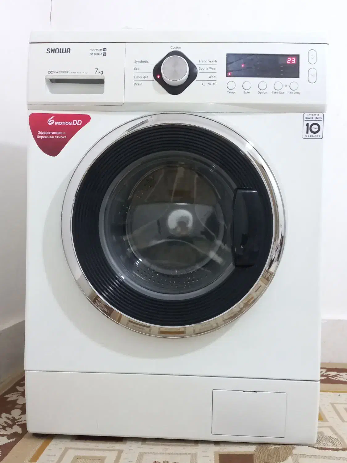 لباسشویی اسنوا گیربکسی ۷ کیلویی درب فضایی|ماشین لباسشویی و خشک‌کن لباس|قزوین, |دیوار