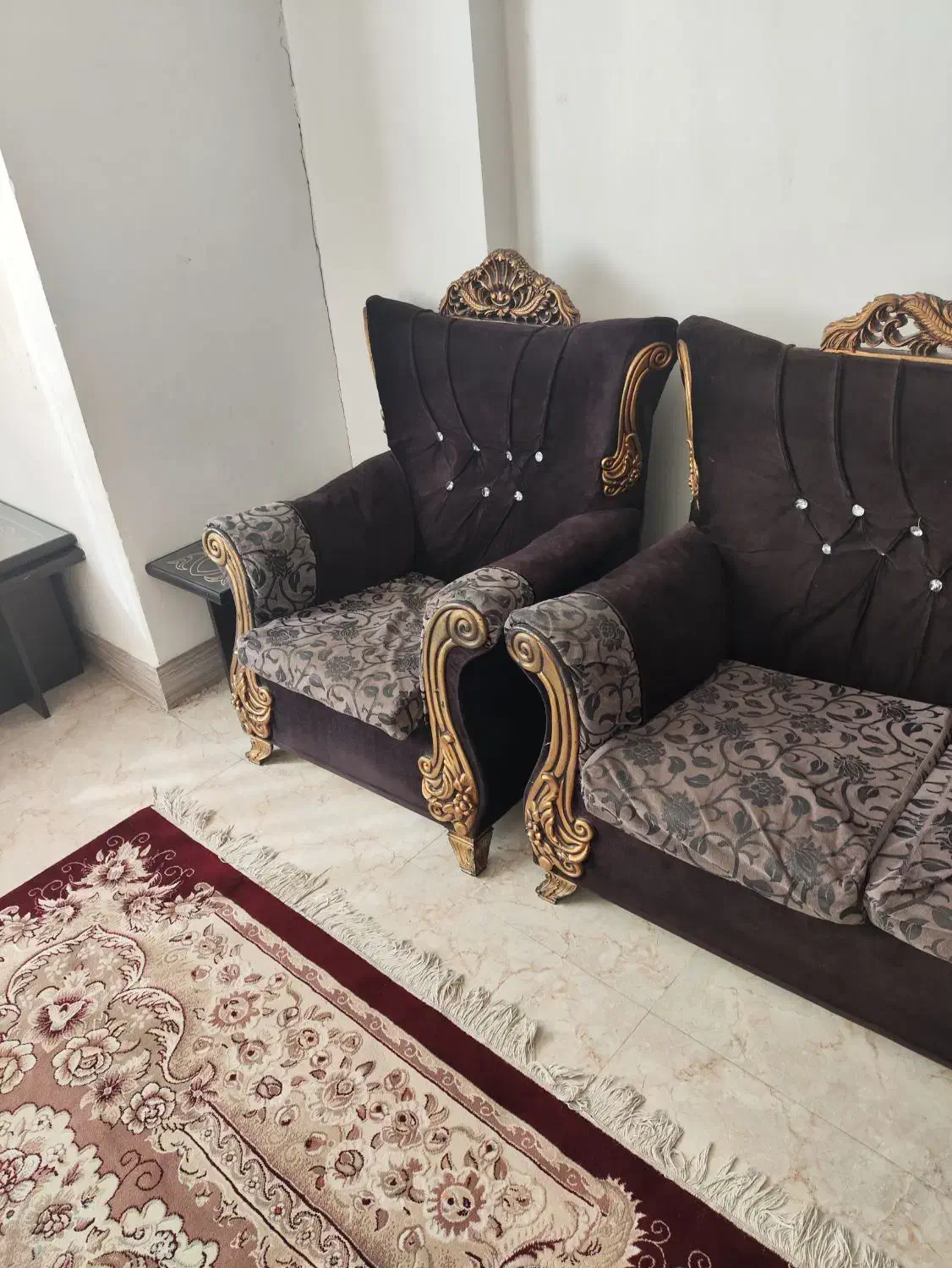 مبل هفت نفره با عسلی|مبلمان خانگی و میز عسلی|برخوار, |دیوار