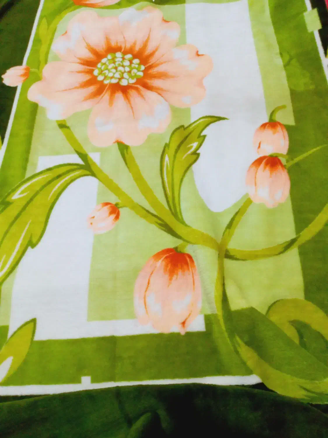 پتویه نفره طرح گل|رختخواب، بالش، پتو|خاوران, |دیوار