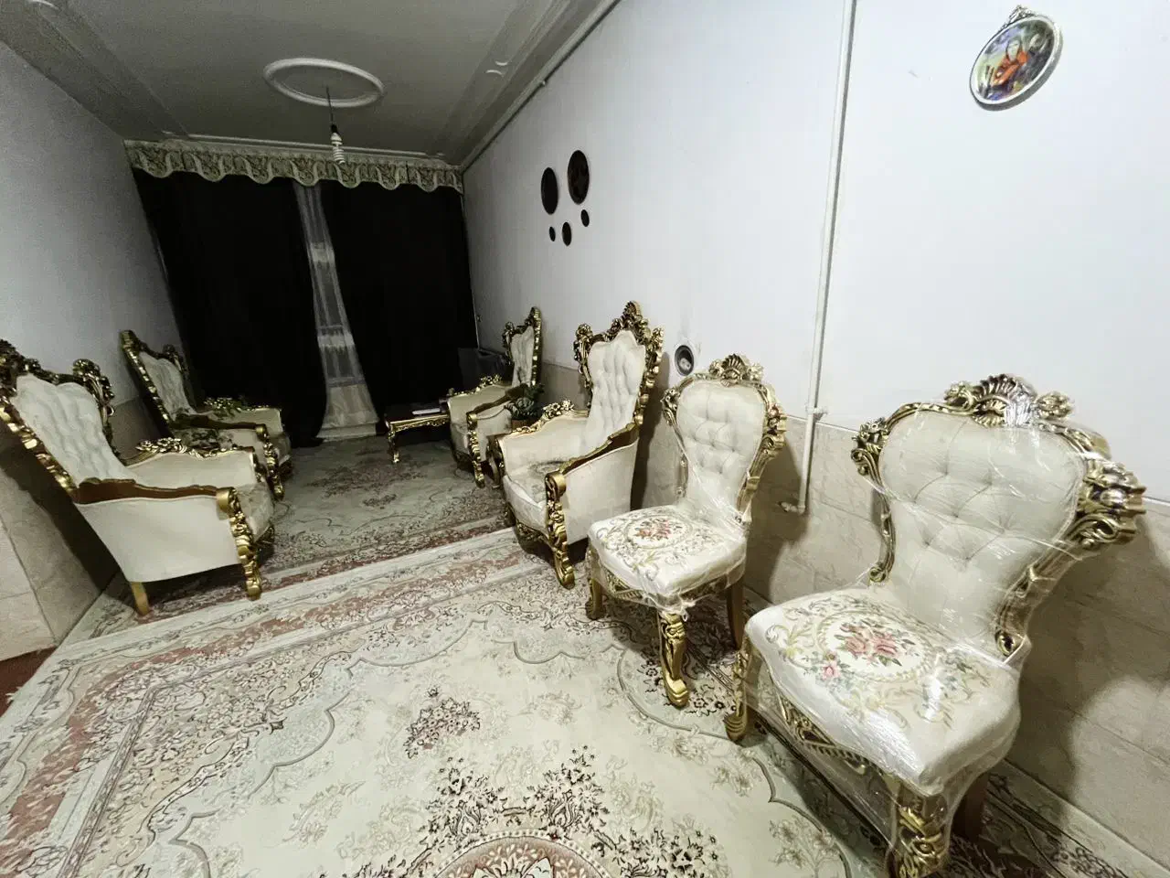 مبل 9 نفره سلطنتی چوب راش نو نو|مبلمان خانگی و میز عسلی|شیراز, مسلم|دیوار