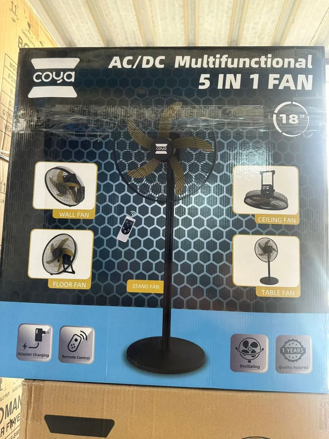 پنکه پر سرعت شارژی پره پلاستیکی|پنکه و تصفیه‌کنندهٔ هوا|بندر گناوه, |دیوار