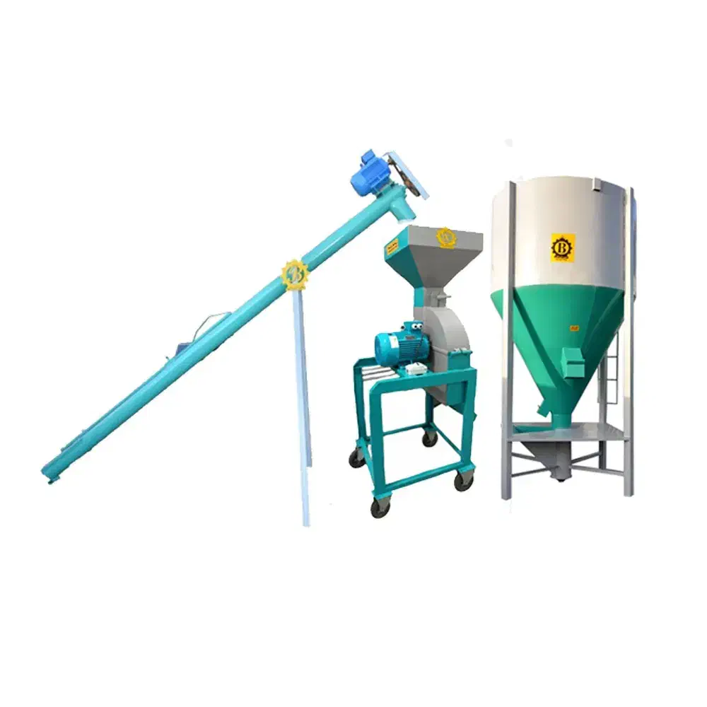 خط کامل آسیاب میکسر و بالابر 2و3و5تن ادوات دامداری|ماشین‌آلات صنعتی|مشهد, کلاهدوز|دیوار