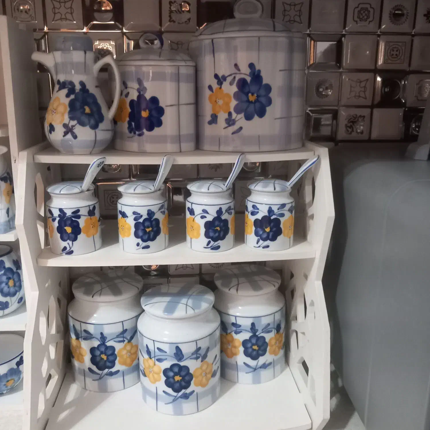 ظرف گل پنبه یه کار خاص و زیبا|صنایع دستی و سایر لوازم تزئینی|گنبد کاووس, |دیوار