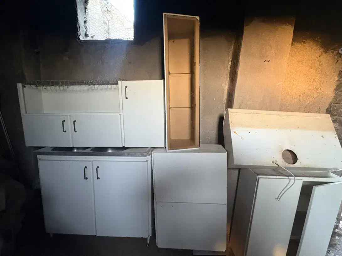 کابینت فلزی ، اجاق گاز ، بوفه ، هود ، سینگ|آب‌چکان و نظم‌دهنده ظروف|قزوین, |دیوار