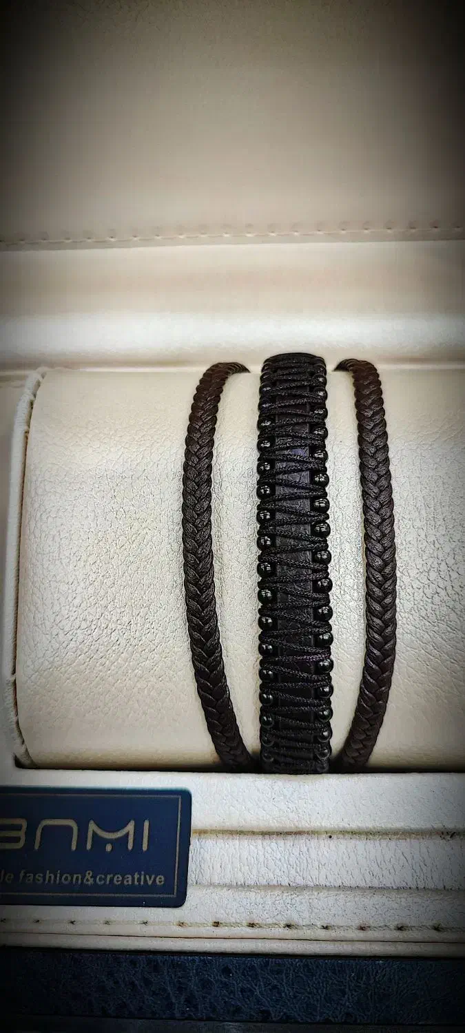 دستبند سه لاین چرم مردانه|بدلیجات|قم, ارم|دیوار