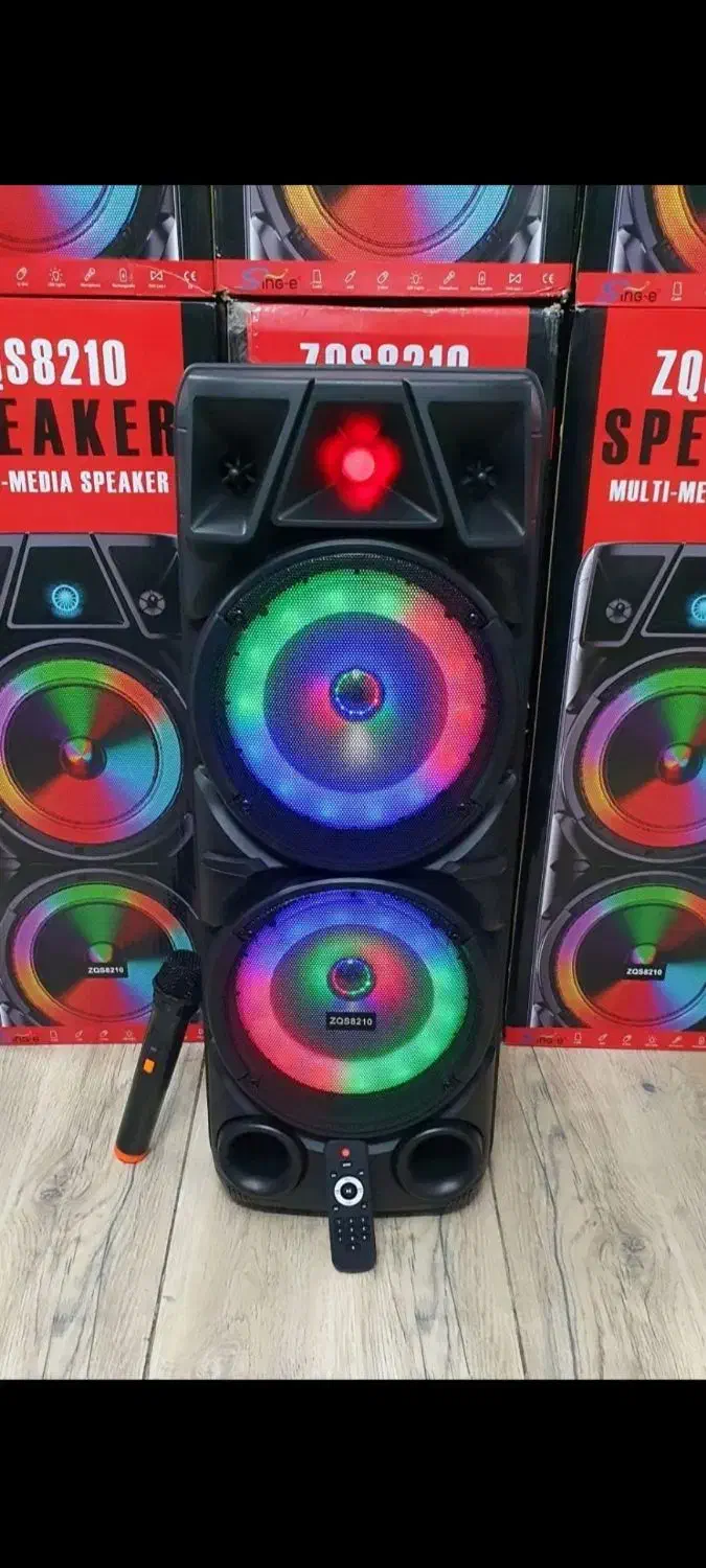 اسپیکر شارژی بلوتوثی zqs8210|سیستم صوتی خانگی|محمدشهر, عباس آباد|دیوار