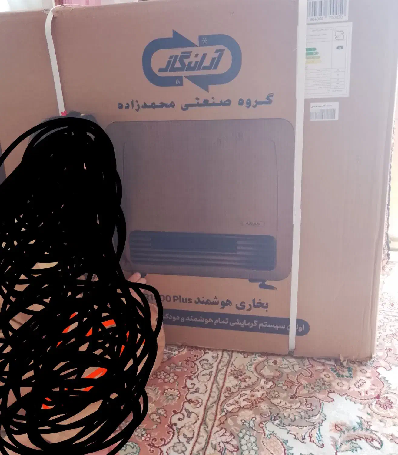 بخاری گازی برقی هوشمند لمسی دودکش داره|بخاری، هیتر، شومینه|همدان, |دیوار