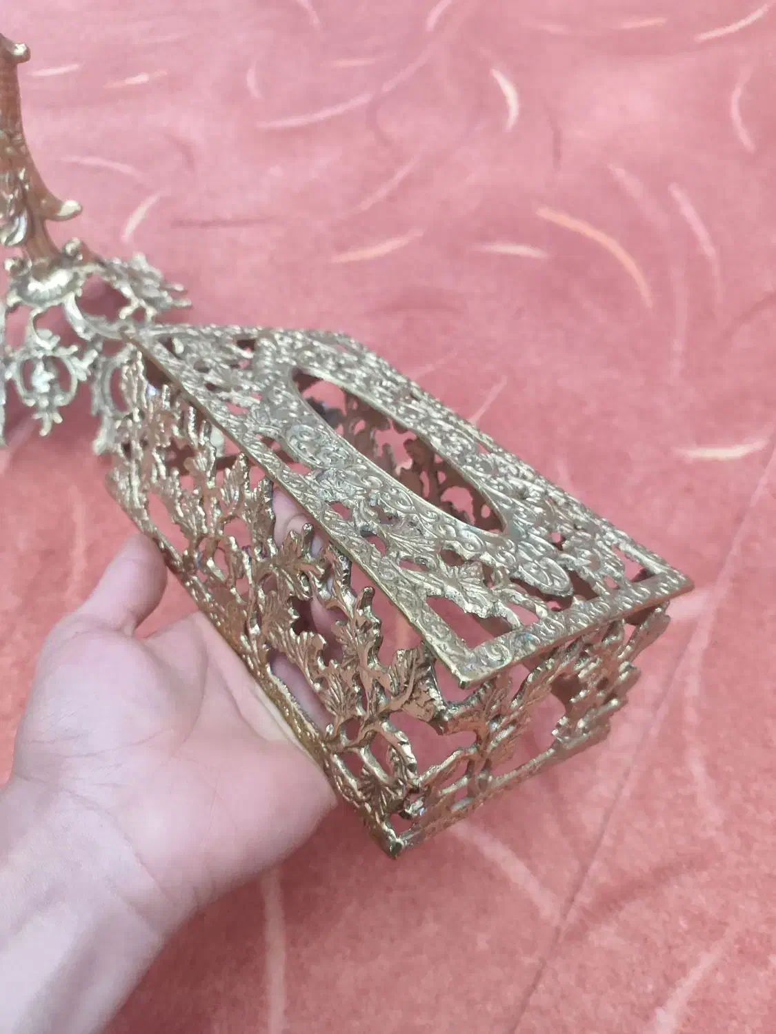 سطل آشغال و جا دستمالی برنز|صنایع دستی و سایر لوازم تزئینی|میاندوآب, |دیوار