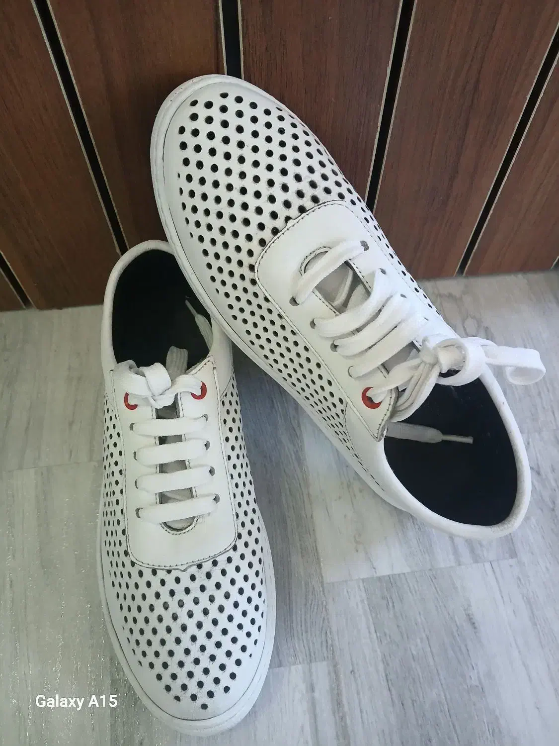 کتونی  سفید چرم تبریز سایز ۳۸|کیف، کفش، کمربند|لنگرود, |دیوار