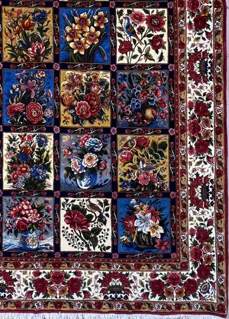 فرش دستبافت بختیار طرح خشت شیدا جف ۶ متر|فرش|تهران, نارمک|دیوار