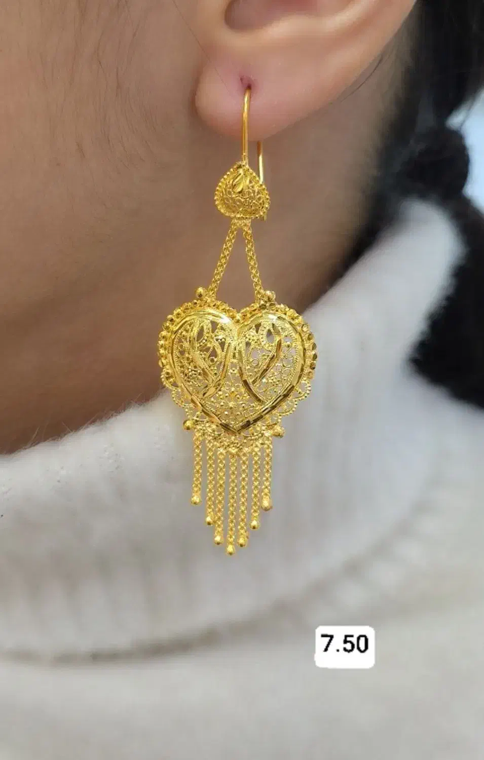 گوشواره های کشمیری نقره با آبکاری طلا|جواهرات|ایرانشهر, |دیوار